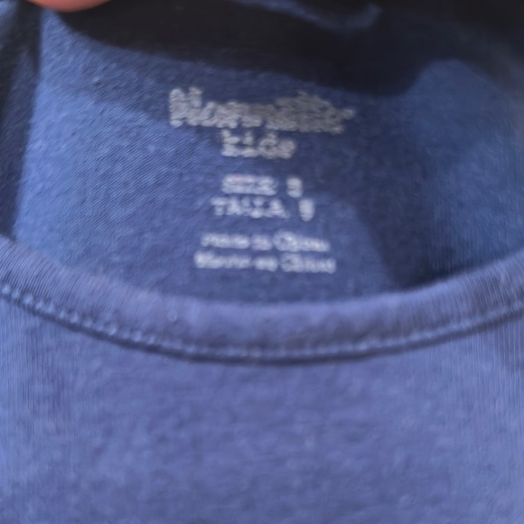 SOLD- Navy Dress with Gold Heart Accents - Picture 3 of 4